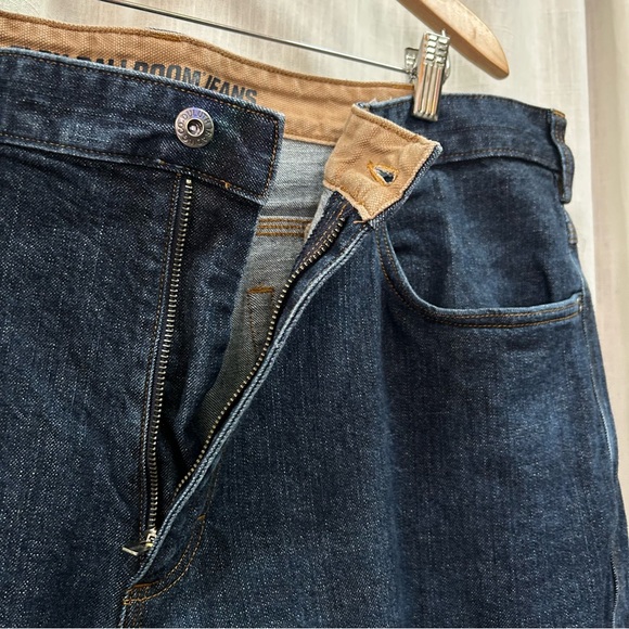 Duluth 40/34 Ballroom Double Flex Relaxed Fit Jeans washed dark indigo blue - Picture 14 of 16